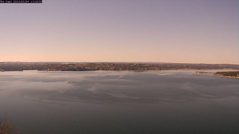 Lake Travis webcam, February 4, 2016 12:25 PM CT