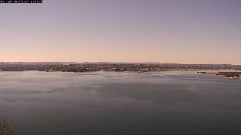 Lake Travis webcam, February 4, 2016 12:35 PM CT