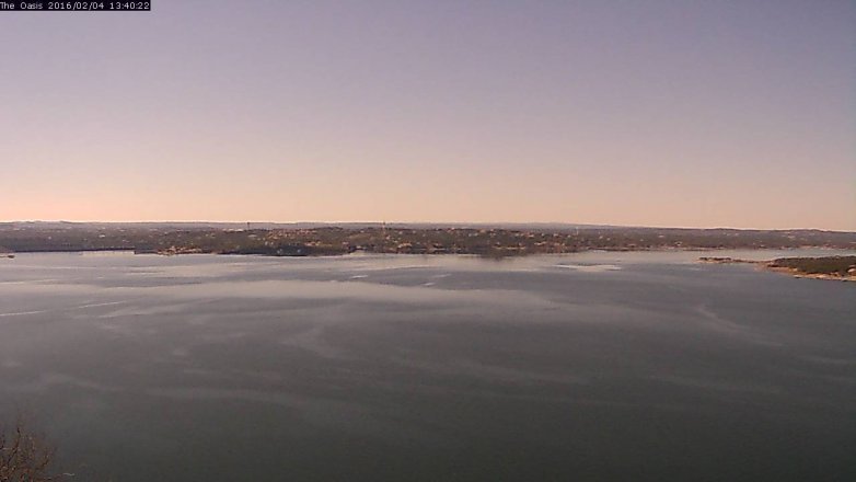 Lake Travis webcam, February 4, 2016 12:45 PM CT