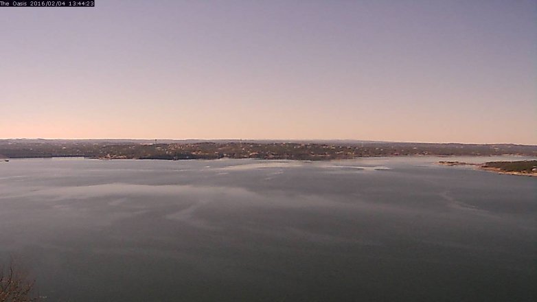 Lake Travis webcam, February 4, 2016 12:50 PM CT