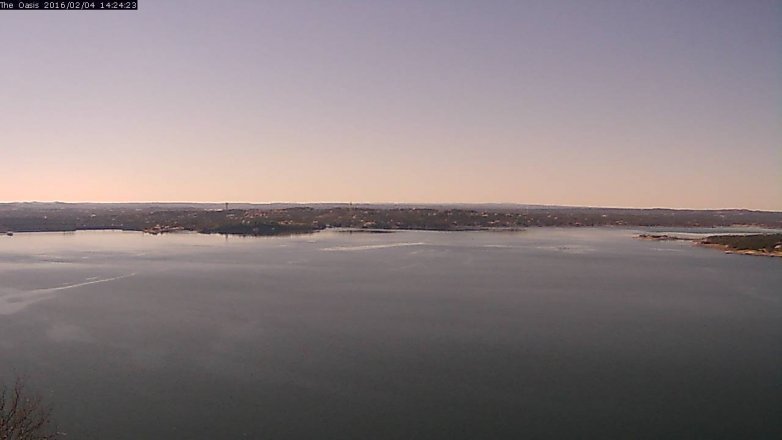 Lake Travis webcam, February 4, 2016 1:30 PM CT
