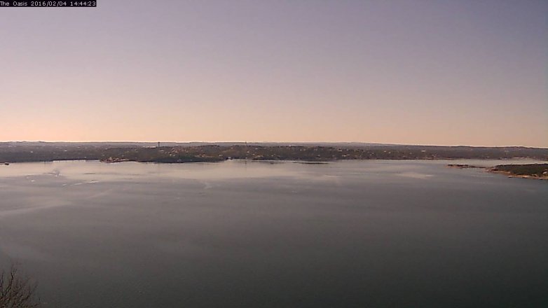 Lake Travis webcam, February 4, 2016 1:50 PM CT