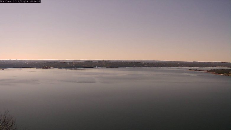 Lake Travis webcam, February 4, 2016 2:30 PM CT