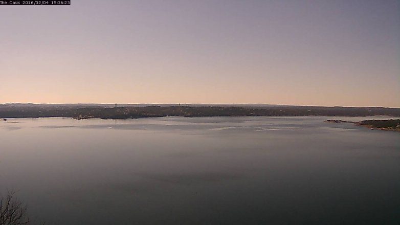 Lake Travis webcam, February 4, 2016 2:45 PM CT