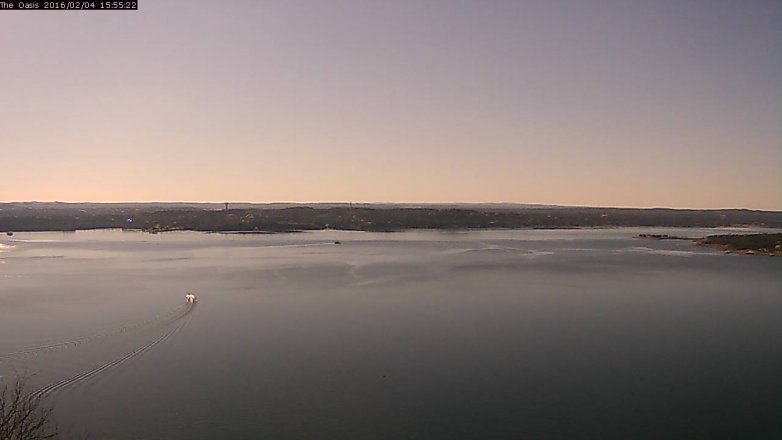 Lake Travis webcam, February 4, 2016 3:00 PM CT