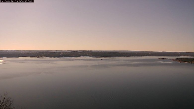 Lake Travis webcam, February 4, 2016 3:05 PM CT