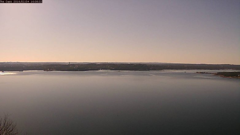 Lake Travis webcam, February 4, 2016 3:15 PM CT