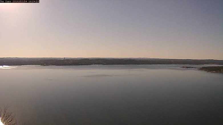 Lake Travis webcam, February 4, 2016 3:30 PM CT