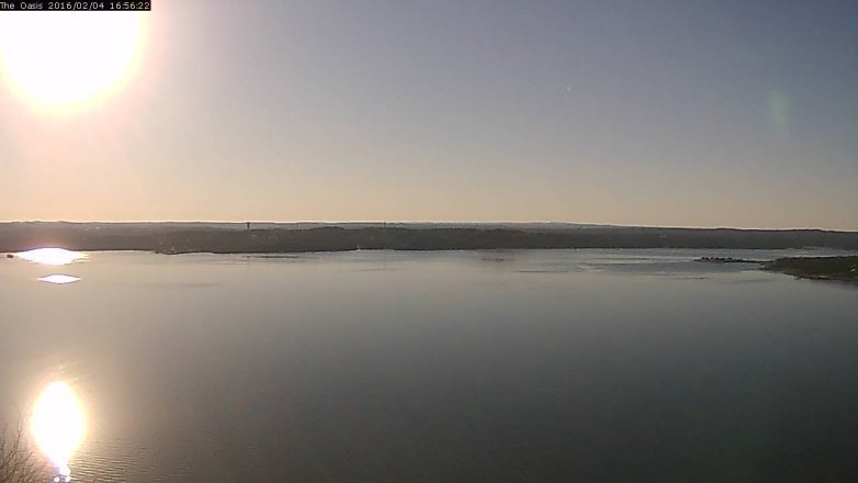 Lake Travis webcam, February 4, 2016 4:00 PM CT