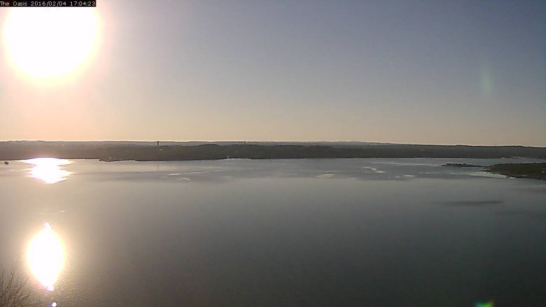 Lake Travis webcam, February 4, 2016 4:10 PM CT