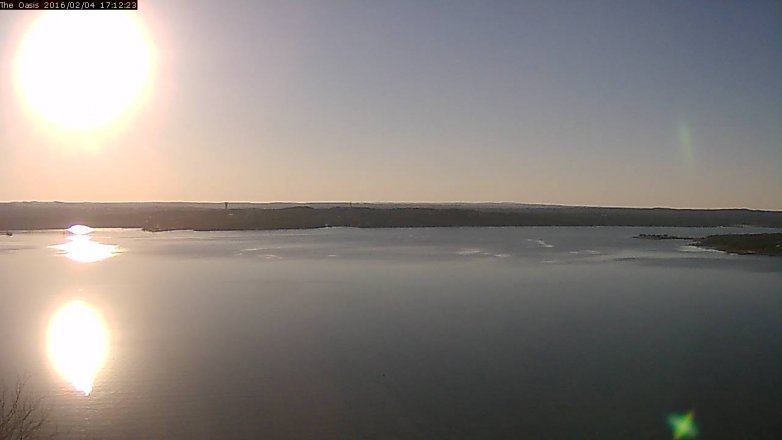 Lake Travis webcam, February 4, 2016 4:20 PM CT