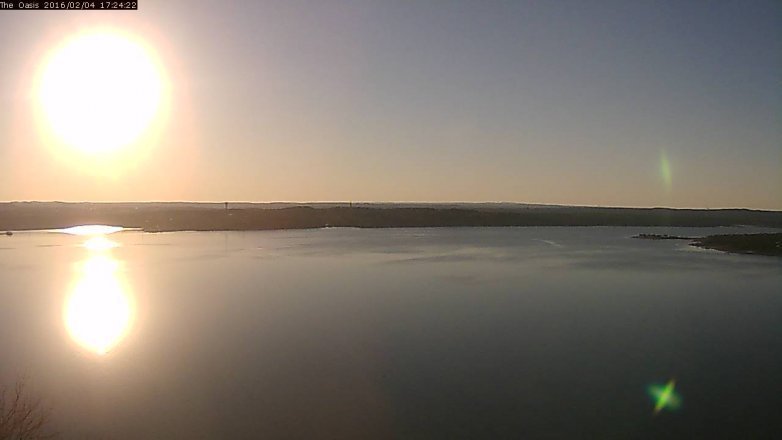 Lake Travis webcam, February 4, 2016 4:30 PM CT
