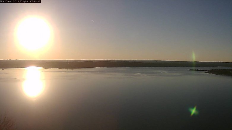 Lake Travis webcam, February 4, 2016 4:40 PM CT