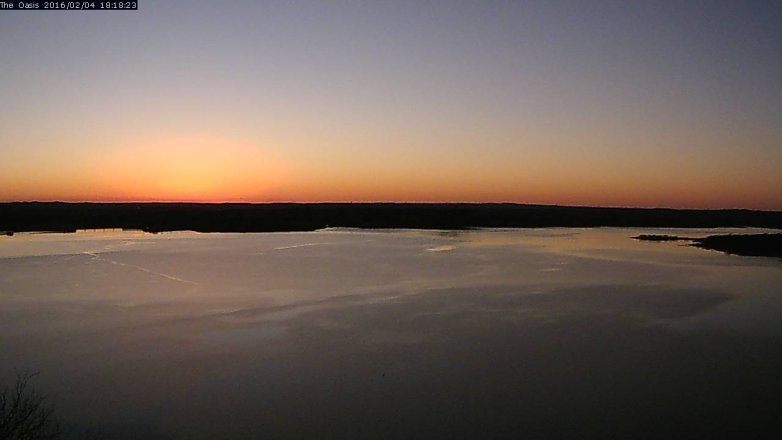 Lake Travis webcam, February 4, 2016 5:25 PM CT