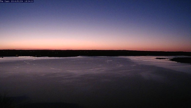 Lake Travis webcam, February 4, 2016 5:40 PM CT