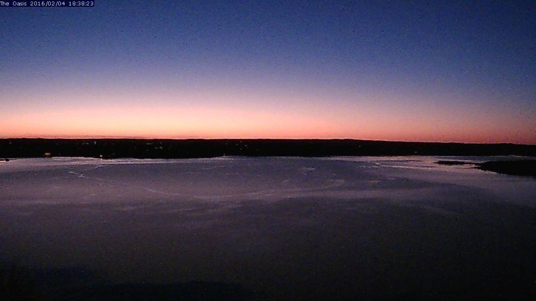Lake Travis webcam, February 4, 2016 5:45 PM CT