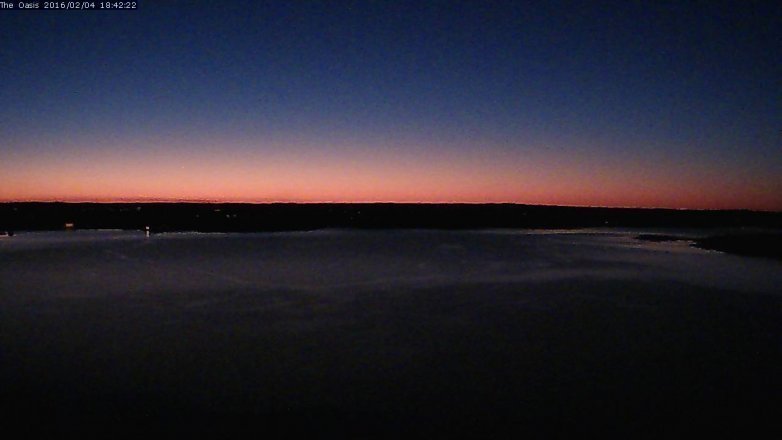 Lake Travis webcam, February 4, 2016 5:50 PM CT