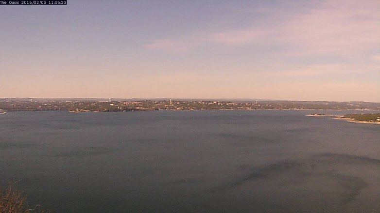 Lake Travis webcam, February 5, 2016 10:15 AM CT
