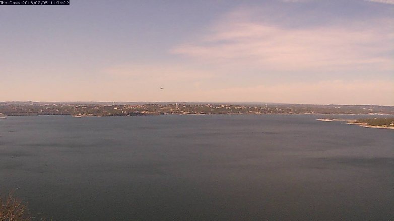 Lake Travis webcam, February 5, 2016 10:40 AM CT