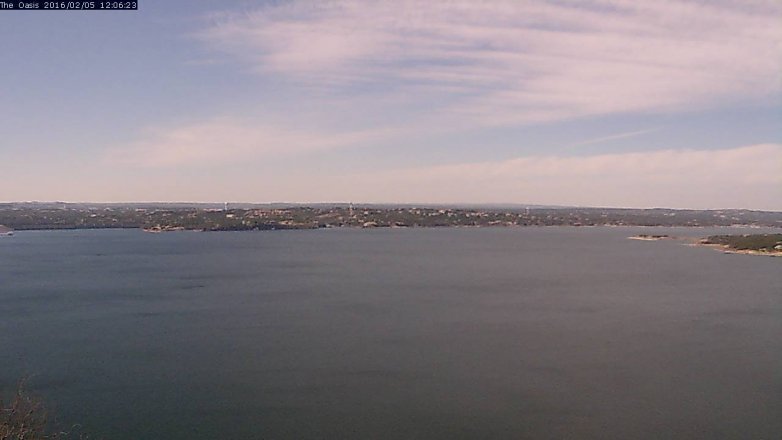 Lake Travis webcam, February 5, 2016 11:10 AM CT