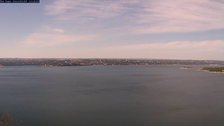 Lake Travis webcam, February 5, 2016 11:25 AM CT