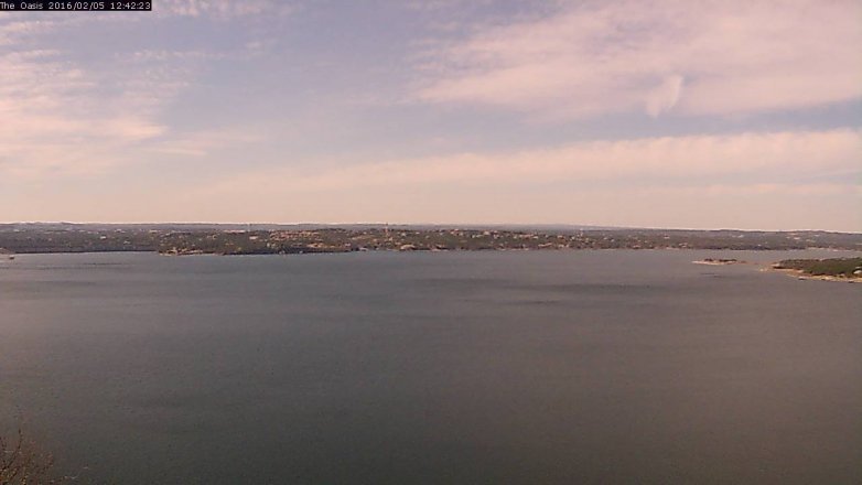 Lake Travis webcam, February 5, 2016 11:50 AM CT