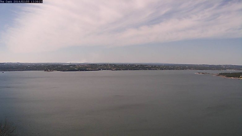 Lake Travis webcam, February 5, 2016 12:45 PM CT