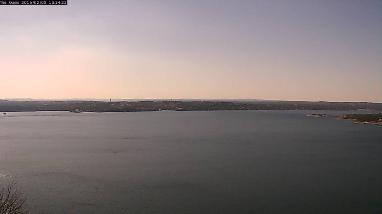 Lake Travis webcam, February 5, 2016 2:20 PM CT