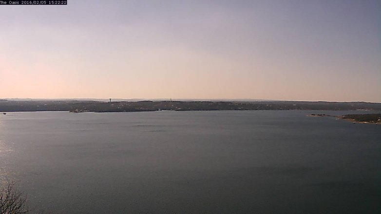 Lake Travis webcam, February 5, 2016 2:30 PM CT