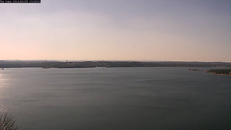 Lake Travis webcam, February 5, 2016 2:35 PM CT