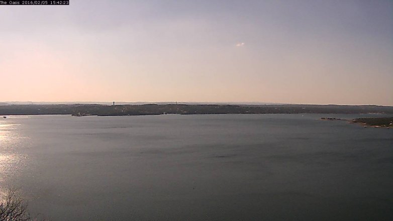 Lake Travis webcam, February 5, 2016 2:50 PM CT