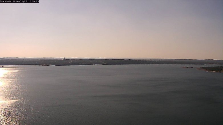 Lake Travis webcam, February 5, 2016 3:00 PM CT