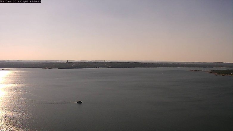 Lake Travis webcam, February 5, 2016 3:05 PM CT