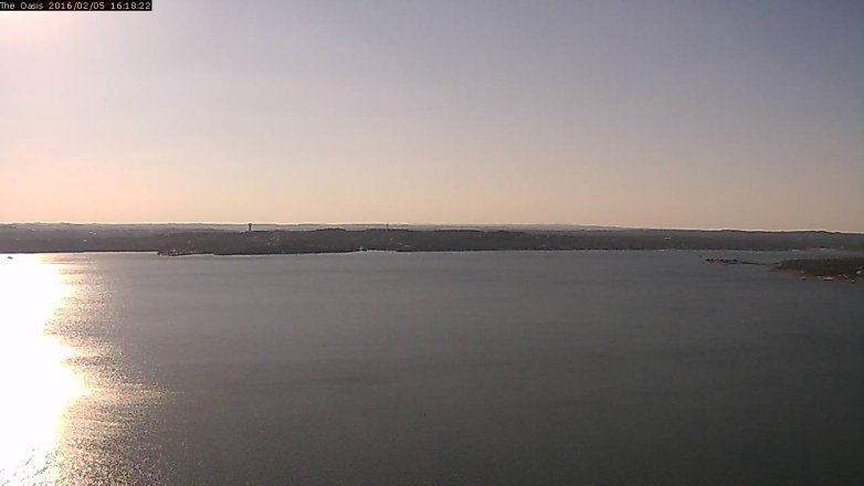 Lake Travis webcam, February 5, 2016 3:25 PM CT