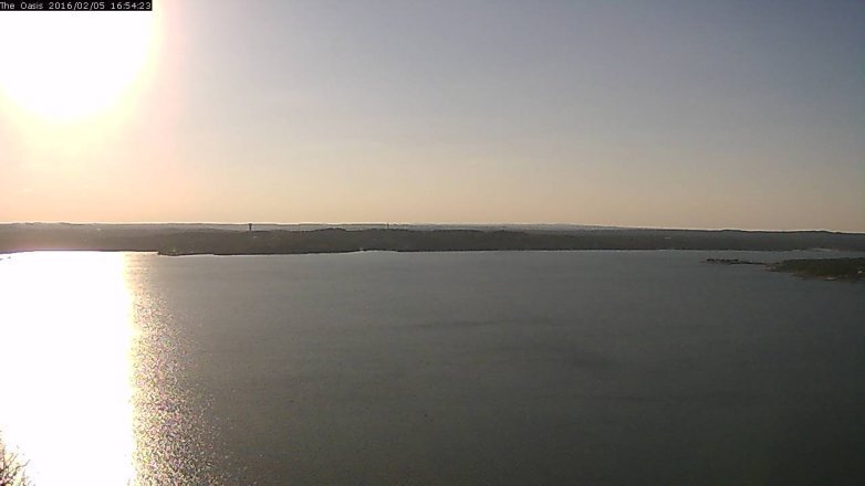 Lake Travis webcam, February 5, 2016 4:00 PM CT