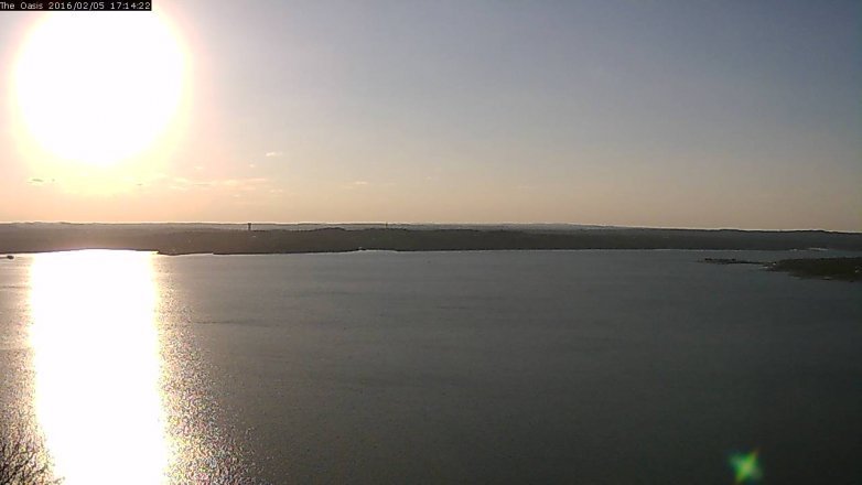 Lake Travis webcam, February 5, 2016 4:20 PM CT