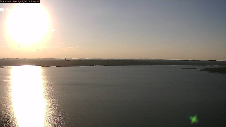 Lake Travis webcam, February 5, 2016 4:25 PM CT