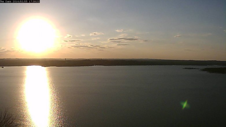 Lake Travis webcam, February 5, 2016 4:45 PM CT