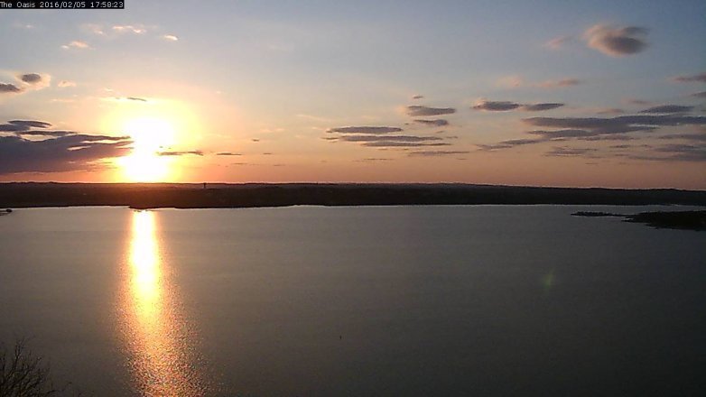 Lake Travis webcam, February 5, 2016 5:05 PM CT