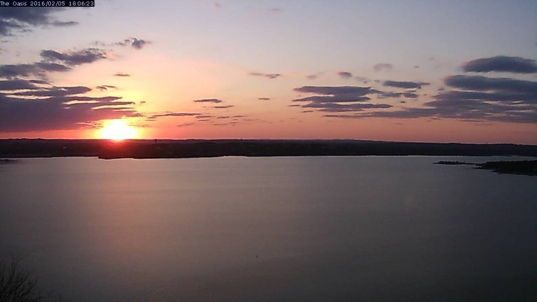 Lake Travis webcam, February 5, 2016 5:15 PM CT
