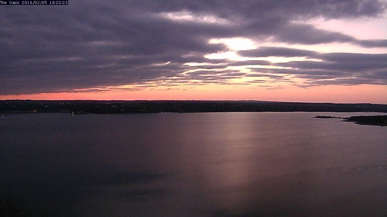 Lake Travis webcam, February 5, 2016 5:30 PM CT
