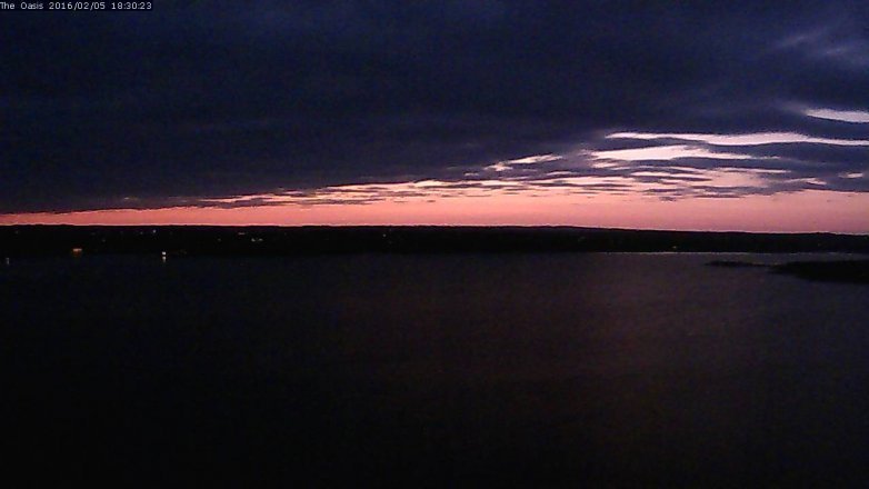 Lake Travis webcam, February 5, 2016 5:35 PM CT