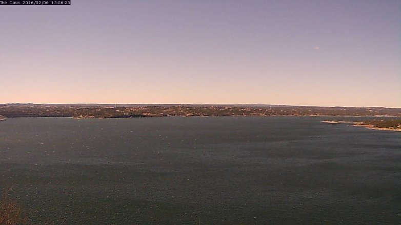 Lake Travis webcam, February 6, 2016 12:15 PM CT