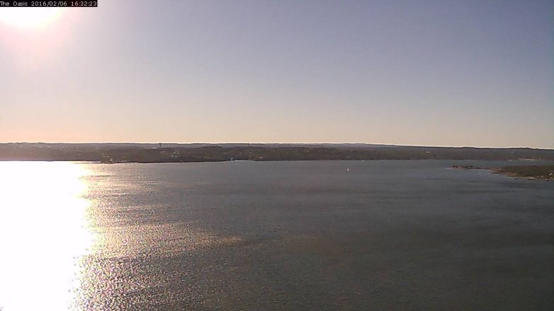 Lake Travis webcam, February 6, 2016 3:40 PM CT