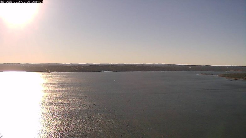 Lake Travis webcam, February 6, 2016 3:50 PM CT
