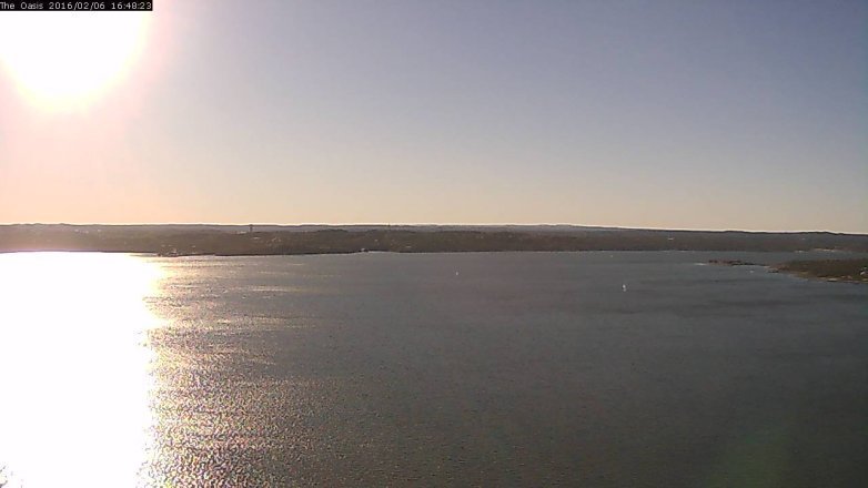 Lake Travis webcam, February 6, 2016 3:55 PM CT