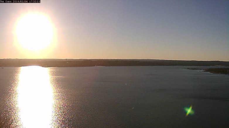 Lake Travis webcam, February 6, 2016 4:40 PM CT