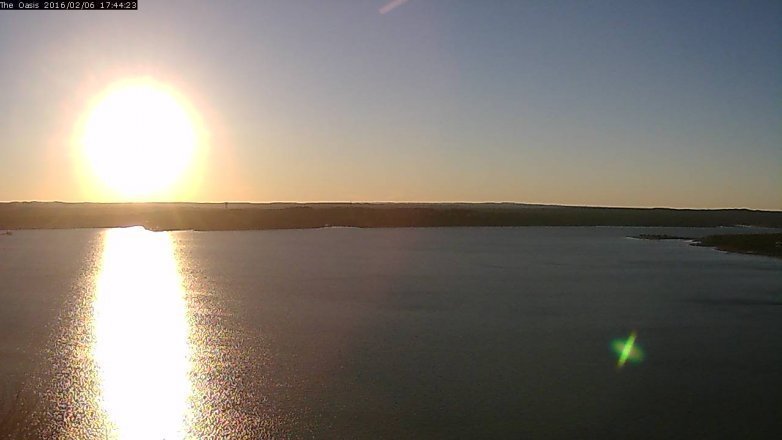 Lake Travis webcam, February 6, 2016 4:50 PM CT