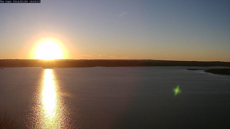 Lake Travis webcam, February 6, 2016 5:05 PM CT