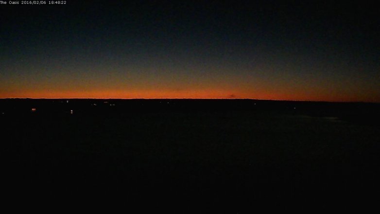 Lake Travis webcam, February 6, 2016 5:55 PM CT